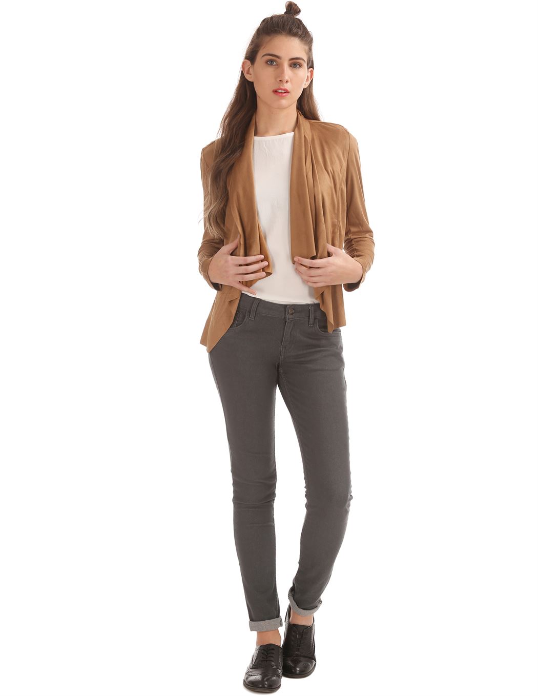 U.S. Polo Assn. Casual Wear Solid Women Shrug